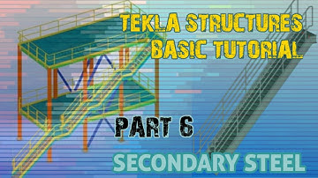 TEKLA STRUCTURES BASIC TUTORIAL - PART 6 | SECONDARY STEEL | CHARUZ WORLD ❤️ |