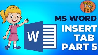 Ms Word Insert Tab Part 5