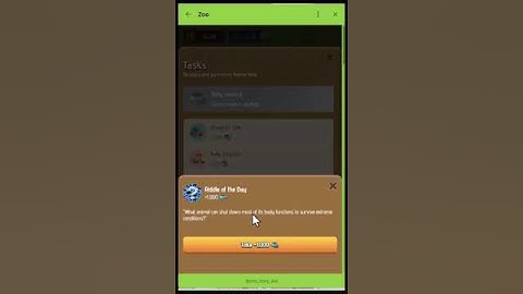 Riddle of the Day Zoo Game Code 29 January #airdropgratistanpamodal #cryptoairdrops #airdroptutorial