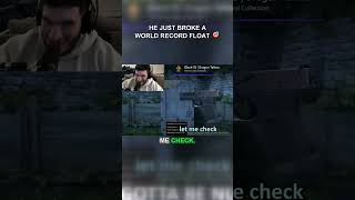 Trainwreckstv Pulls A Quintuple Zero Float Skin! #cs2skins #luckypull #worldrecord