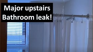 Major Water Leak from upstairs bathroom #history #montgomeryroad #americanhighway