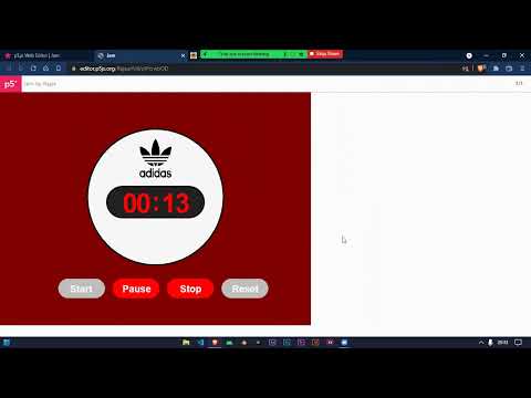 Stopwatch - P5js