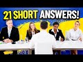 21 SHORT ANSWERS to COMMON INTERVIEW QUESTIONS!