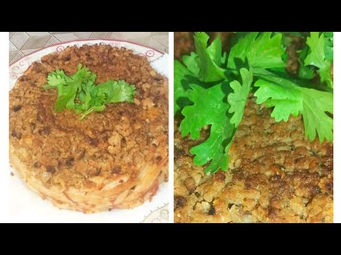احلى واسهل طاجن مكرونه بلحمه المفرومه