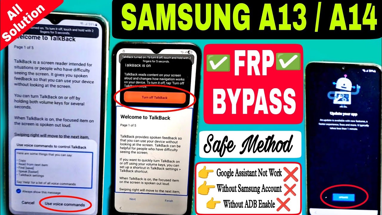 Samsung Galaxy A13/A14 Frp Bypass 2026 Android 12-13-14 Without Pc | No Talkback ❌ No PC