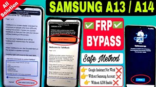 Samsung Galaxy A13/A14 Frp Bypass 2026 Android 12-13-14 Without Pc | No Talkback ❌ No PC