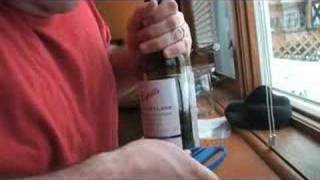 Removing a wine label