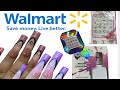 Using ONLY Walmart Nail Accessories | Extreme Black French Nails | Color Changing Nails!