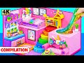 10 diy miniature house compilation  how to make pink unicorn house from polymer clay satisfying