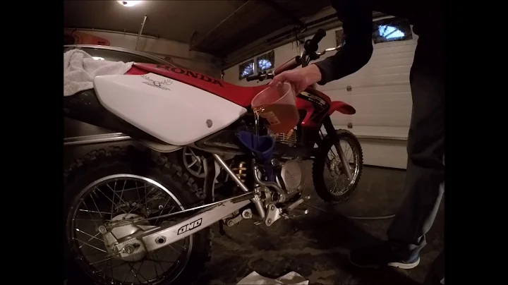 Honda XR80R oil change