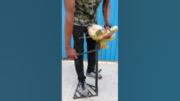 Manual easy coconut husk remover tool