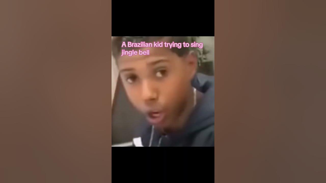 Jingle Bells - Brazilian kid 🗣#jinglebells #brazil #meme