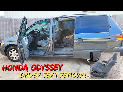 Video: Cum scoți scaunul șoferului pe o Honda Odyssey?