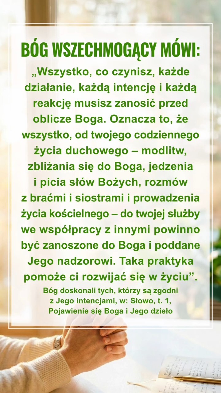 Wycisz się przed obliczem Boga, Czytaj Jego słowa