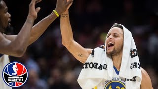 Stephen Curry goes off 42 points 9 rebounds 7 assists in Warriors vs Cavs NBA Highlights