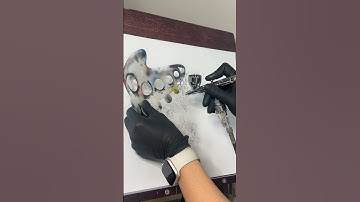 Make Amazing Water Drops with an Airbrush! Step by Step Tutorial | #AirbrushArt  #shorts