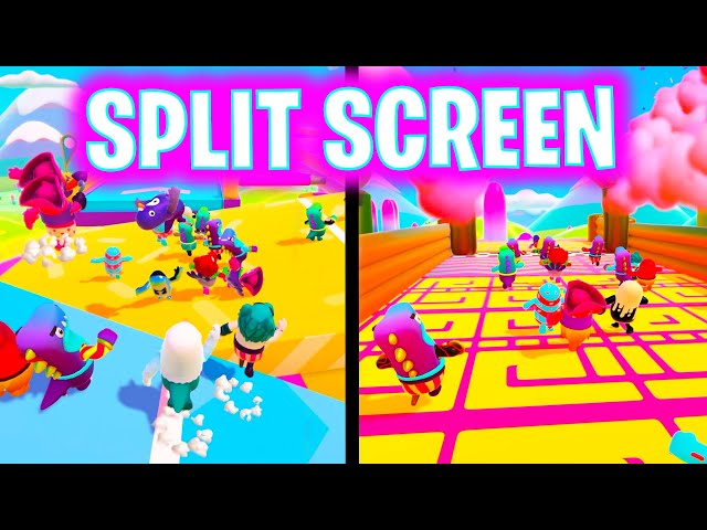 How To Play Split Screen on Fall Guys! (2 Player Split Screen