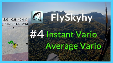 Flyskyhy App Tutorial :  Instant vario and average vario.
