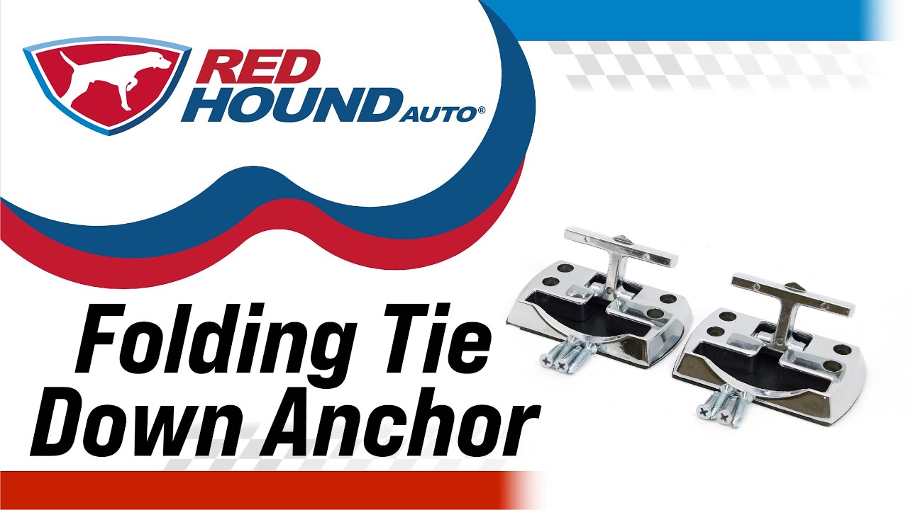 Folding Truck Tie Down Anchor Points Tie-Down Hook with Hardware Included Set of 2