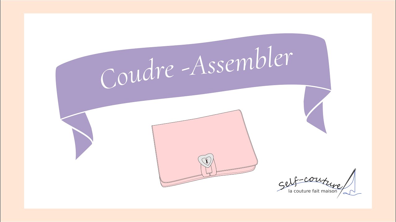 5. Patron porte-cartes: coudre et assembler - YouTube