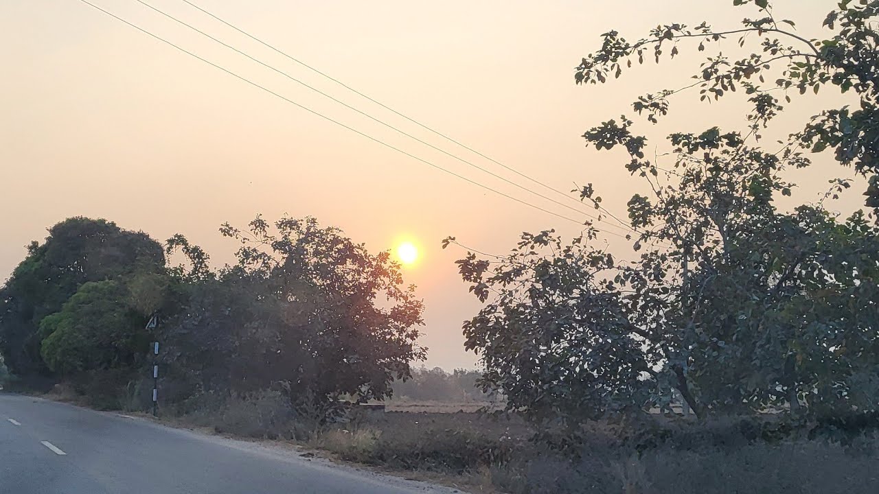 Driving Into a Peaceful Sunset | Rural Road Evening Drive 🌅🚗