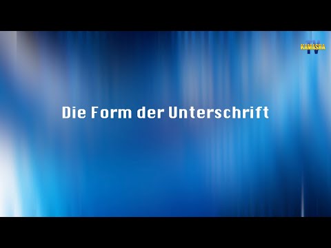 Update New Die Form der Unterschrift