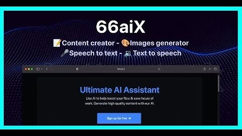 66aix   AI Content, Chat Bot, Images Generator & Speech to Text SAAS