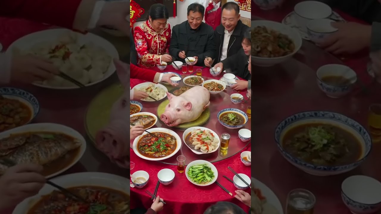 The Time Honored Tradition Of Slaughtering New Year Pig In China Automobile Duet Farming