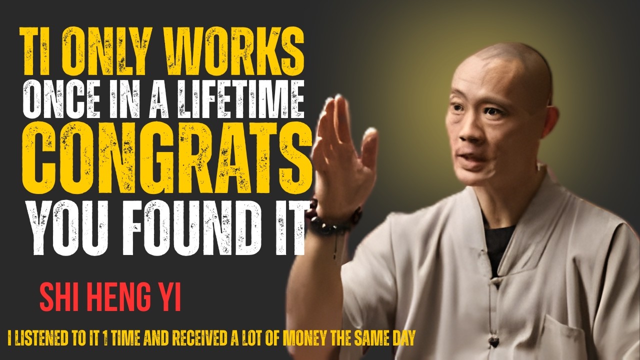 LISTEN FOR JUST 1 MINUTE!! MONEY COMES OUT OF NOWHERE! IT ONLY WORKS ONCE IN A LIFETIME Shi Heng Yi