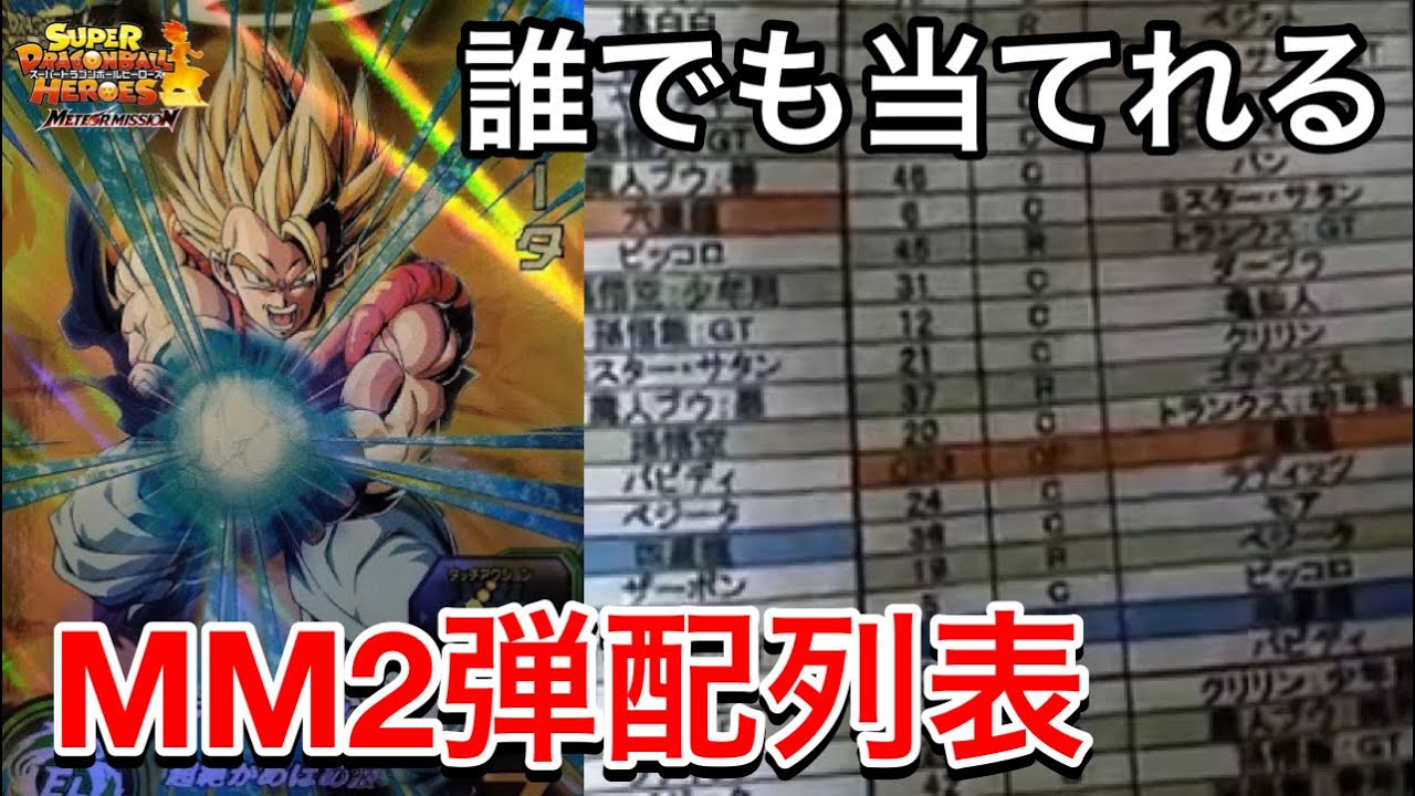 SDBH】誰でもSEC当てれる！MM2弾配列表紹介！初日レンコ【スーパー
