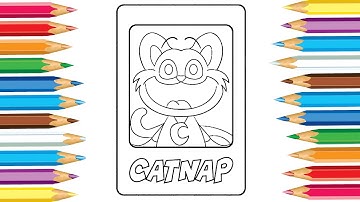 CatNap from Smiling Critters New Coloring Pages  | How to color Poppy Playtime Chapter 3