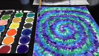 How to Paint Tie-Dye!🎨