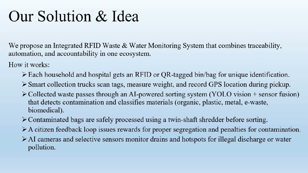 A Smart Integrated Framework for Waste Traceability and Water Quality Monitoring Using RFID and AI