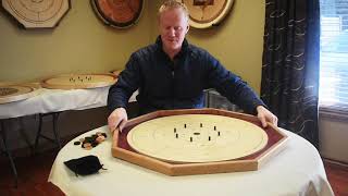 The Baltic Bircher - Large Traditional Crokinole Board Game Set