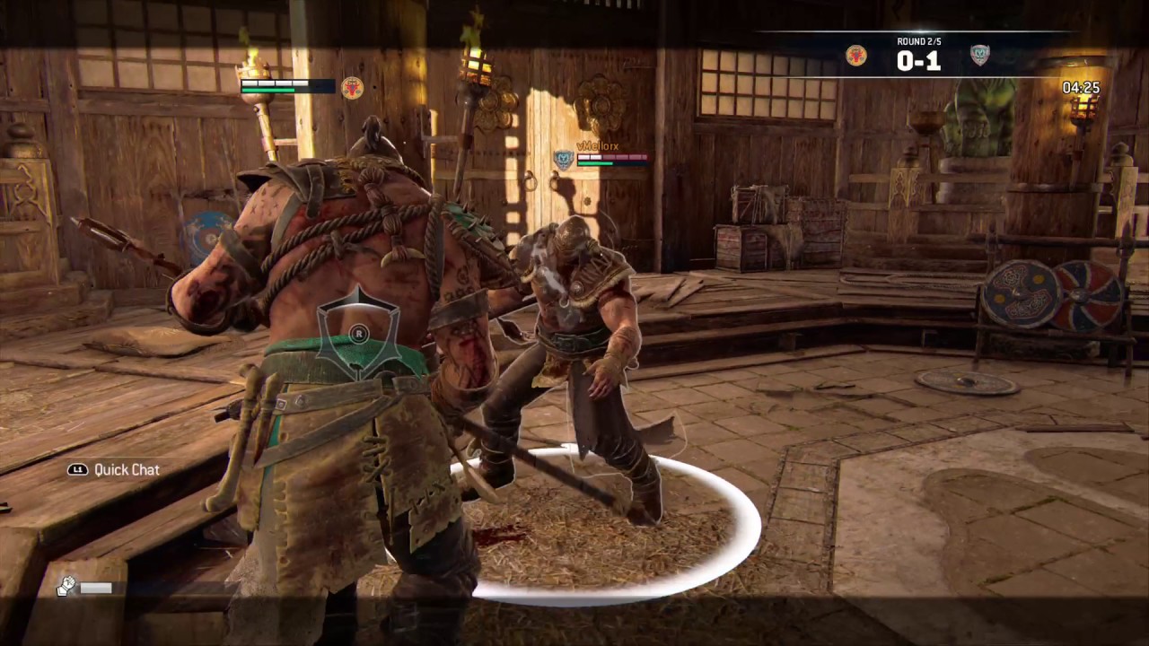 FOR HONOR | HE BARELY ATTACKS - Raider vs Turtle Raider Duel PS4 PRO