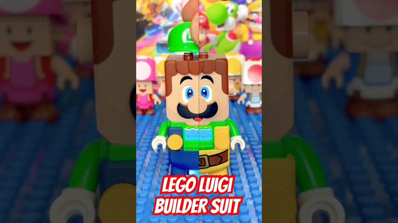Lego Super Mario Luigi Builder Costume 