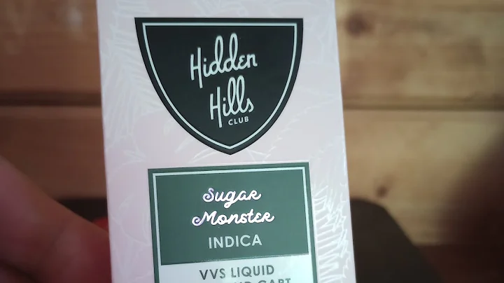 Uncover the Hidden Hills Indica Cartridge with Sugar Monster Flavor