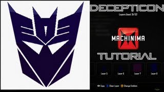 Call of Duty Black Ops 2 Emblem Decepticon BO4 Emblem Tutorial ( Transformers ) Xbox 360 PS3 WiiU