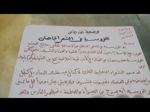 وضعية نقدية عن الفروسية في الشعر الجاهلى 