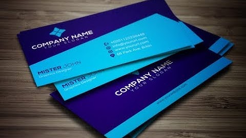 Print Ready Business Card Design || Photoshop CS6 Tutorial