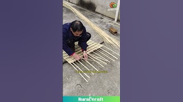 The Art of Bamboo Weaving: A Skilled Craftsman at Work #craftsmanship #artisan #handmade