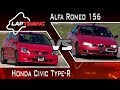 A tuning ereje..  Honda Civic Type-R vs.  Alfa Romeo 156 (LapTiming ep.  59)