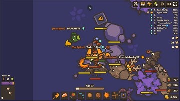 {TAMING.IO} Triple Spiking Toxic Mafija! (totally real no fake)