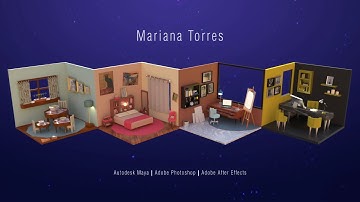 LOW POLY ROOMS | Autodesk Maya 3D Modeling