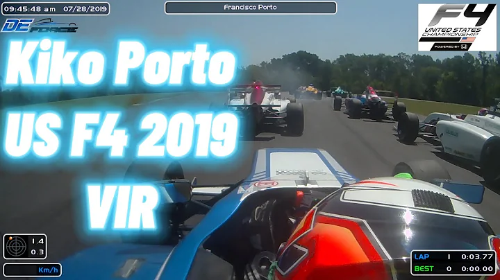 US Formula 4 F4 28.7.19 Virginia Raceway VIR Race 2 Francisco Kiko Porto onboard by Shuntmonkey