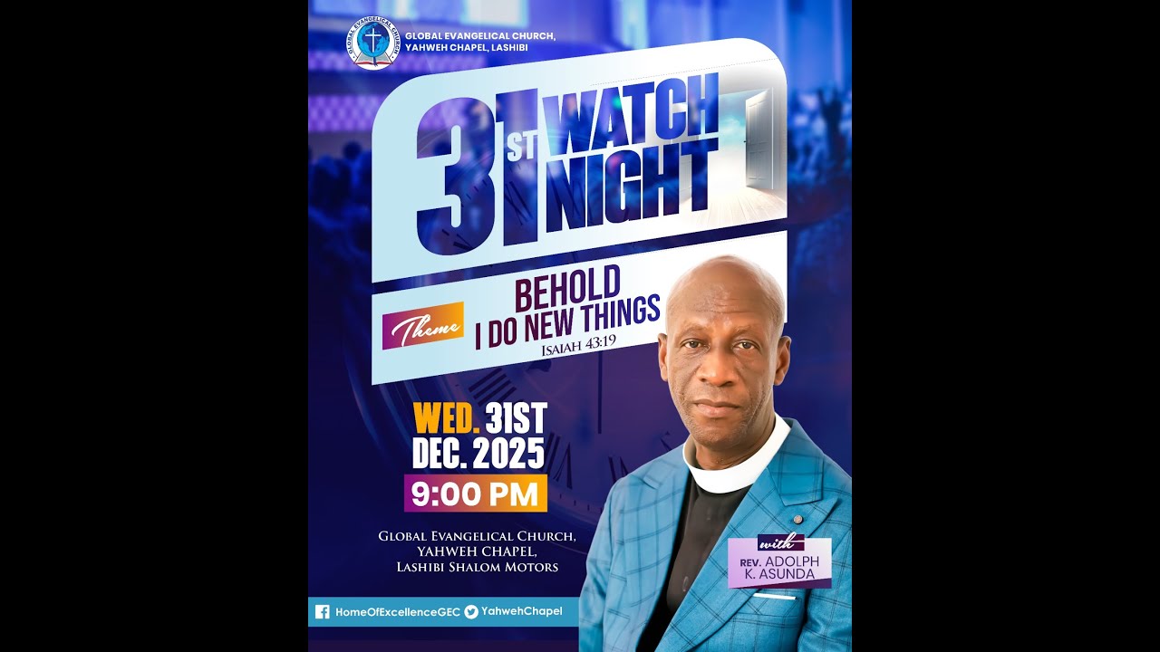31st December Cross Over Night with Rev. Adolf K. Asunda - YouTube