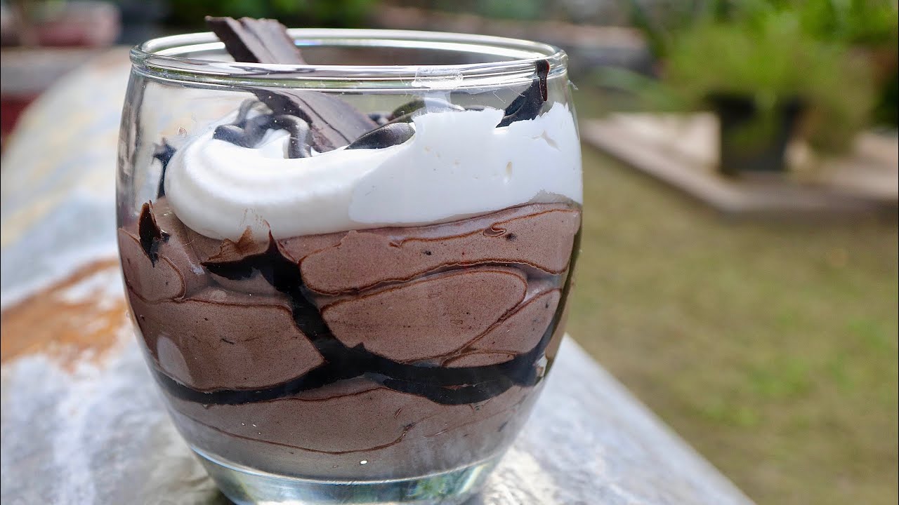 3 ingredient Chocolate Mousse Recipe / No Gelatin / no Bake YouTube
