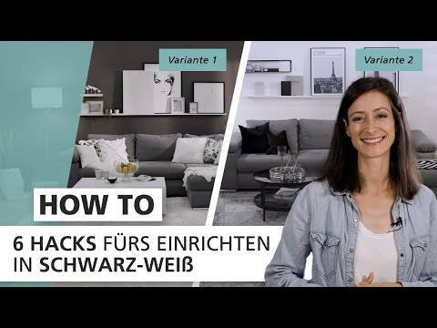 Video: Wie dekoriere ich mit Schwarz, Weiß und Gelb?