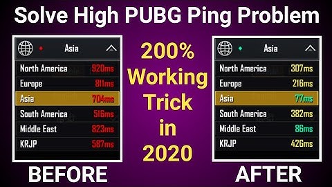 200% Fix High Ping Problem In PUBG Mobile | How to Solve Lag & Ping Problem in PUBG Mobile 100% Work