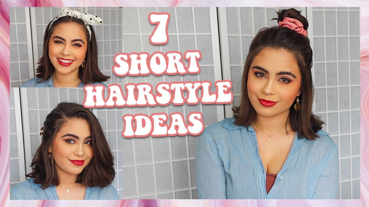Easy 5 Minute Short Hair Hairstyle Ideas Youtube